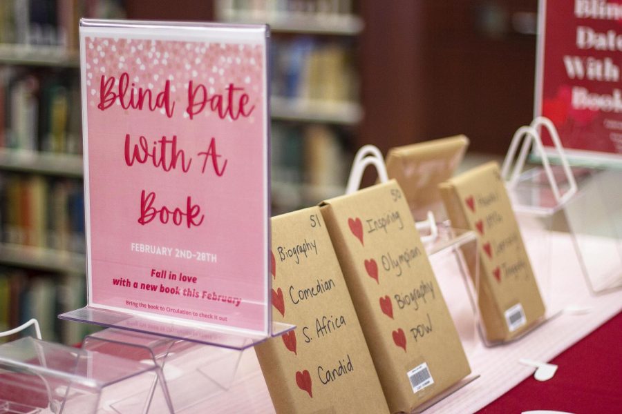 Booth Library supplied students with a “blind date with a book” throughout the month of Feb. for those to enjoy mystery books.