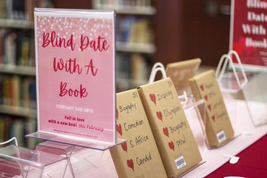 Booth+Library+supplied+students+with+a+%E2%80%9Cblind+date+with+a+book%E2%80%9D+throughout+the+month+of+Feb.+for+those+to+enjoy+mystery+books.