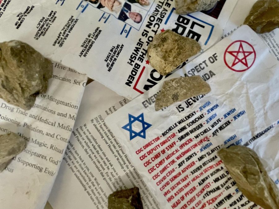 Antisemitic propaganda was found on in bags with rocks Eastern campus the week of March 2. The content on the fliers also include homophobic, transphobic and racist messaging. 