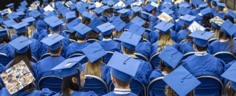 Three different graduation ceremonies were held for the different colleges Saturday afternoon, May 7, 2022, in Lantz Arena; Lumpkin College of Business and Technology, College of Liberal Arts and Sciences and the College of Education all held ceremonies for the students in the respective colleges.