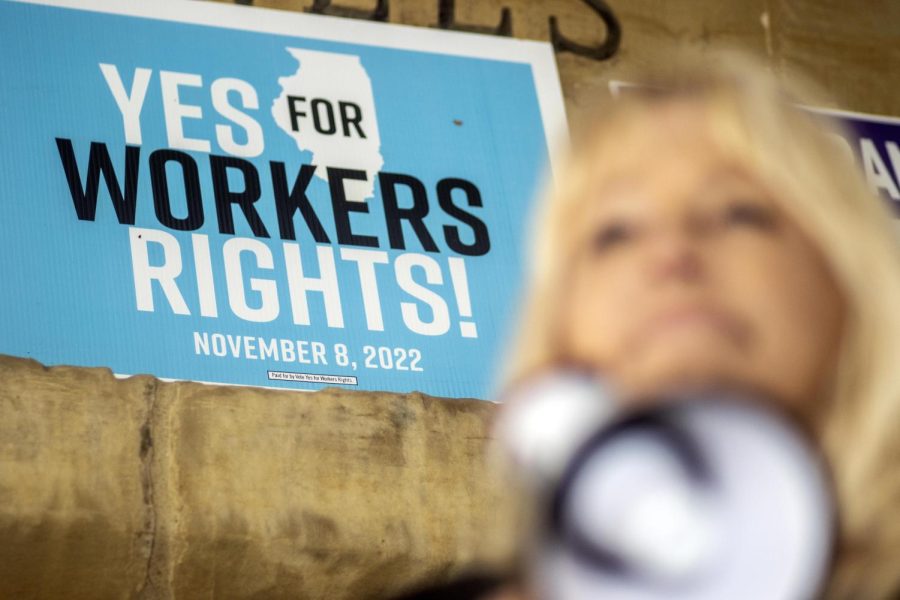 More than 30 people attended the Workers Rights Rally at Morton Park Sunday afternoon. The rally had several planned speakers and impromptu crowd speakers giving personal testimonies and speeches on the importance of workers rights. 