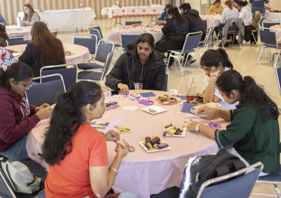 University Board hosts the chocolate around the world event in the University Ballroom of Martin Luther King Jr. University Union Wednesday afternoon. There were 20 chocolates from different countries available for everyone to try as well as friendship bracelets and card making.