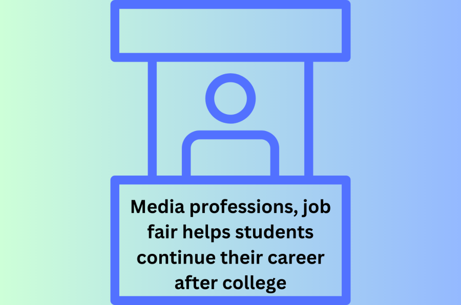 Media professions, job fair helps students continue their career after college