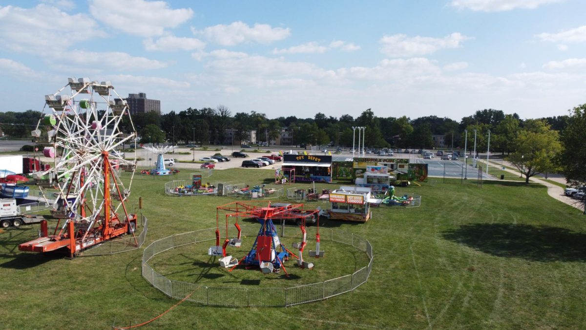 Eastern Illinois University host their own fair named The Greastest School on Earth tomorrow where students and community members gather before the start of the semester Wednesday afternoon, August 16
