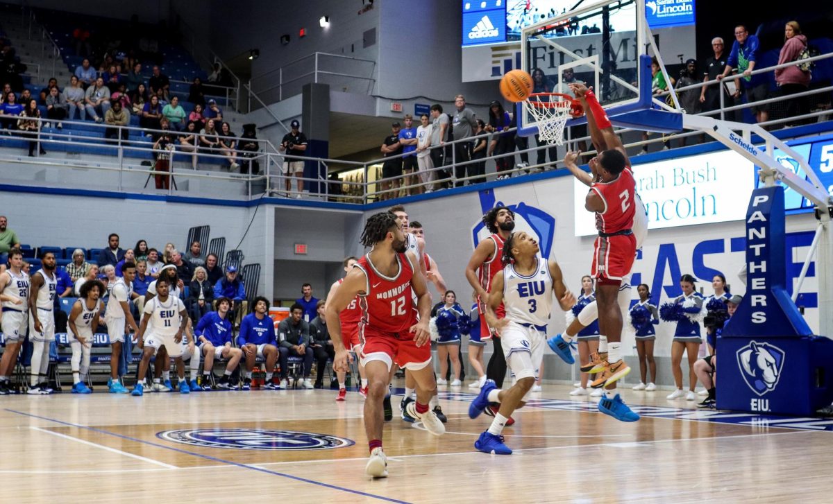 The mens basketball team won their home opener 91-45 against the Monmouth College Fighting Scots Wednesday evening Nov. 8, 2023 at Lantz Arena.  