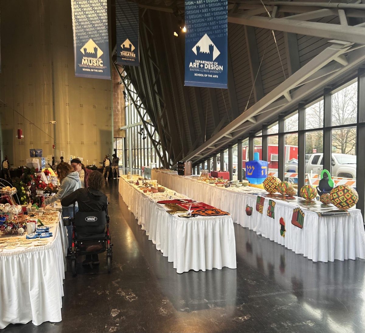 College of Liberal Arts and Sciences Holiday Fest’s Art Sale in the Concourse of Doudna Fine Arts Center.