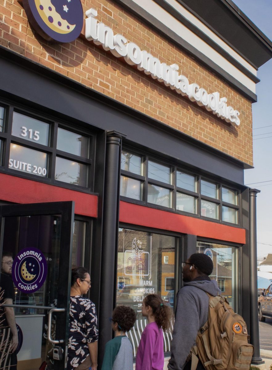 BY SIA DEYKOONTZ | THE DAILY EASTERN NEWS 
Insomnia Cookies had a soft opening on Monday, Feb. 26 2024, in Charleston, Ill.
