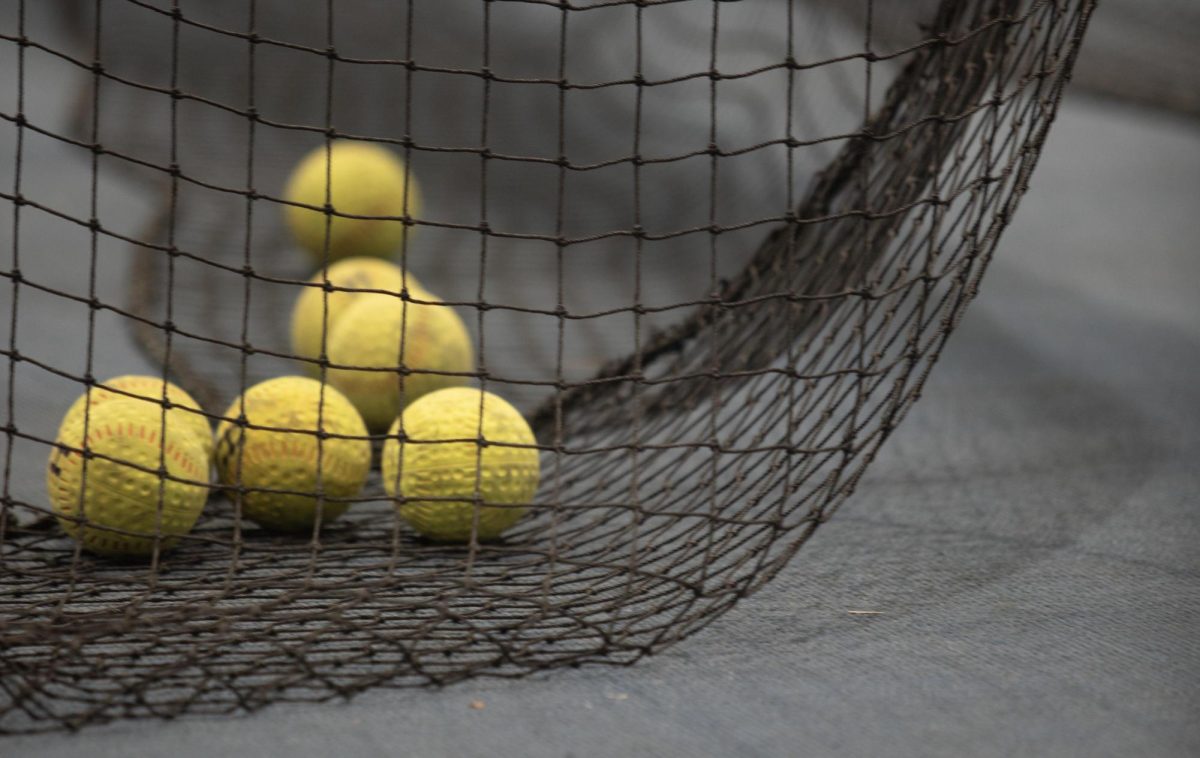 Softball practice Lantz Indoor Fieldhouse, preparing for softball season to start the first game is Feb 23, 2024 