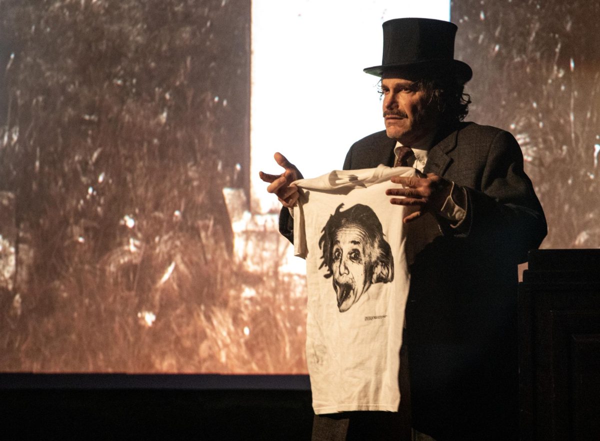 Jack Fry has performed more than 200 shows since he started performing as Albert Einstein in 'Einstein!". 