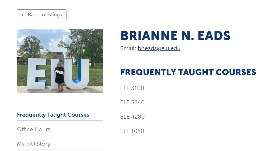 Early childhood education professor Brianne Eads was reinstated after a professor in the same department announced their retirement. Student Senate passed a resolution signed by four representatives and 71 undergraduate and graduate students and alums calling for her reinstatement two days before the layoff was reversed.