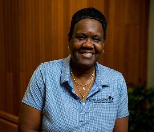 A portrait photo of retiree &amp; Director of Student Life, Ceci Brinker who ecently retired in January .