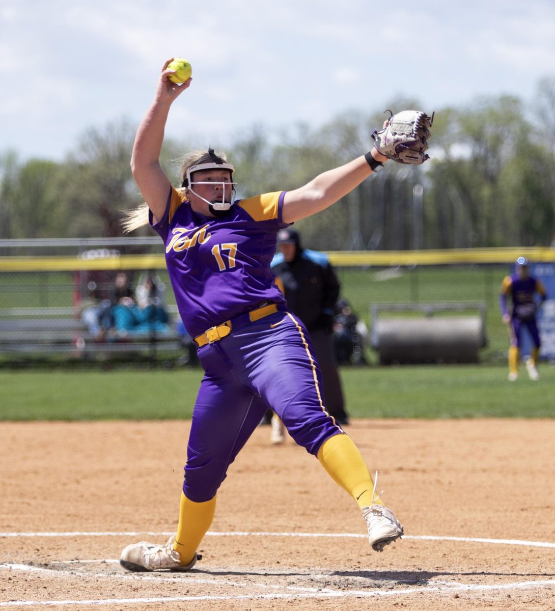 Tennessee Tech's freshman pitcher Ella Wampler pitches during the Sunday softball game against EIU at Williams Field. The panthers won 7-6.