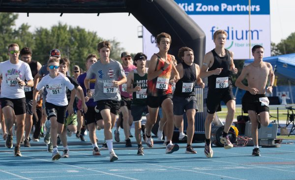 Participants of the 2026 Races for All Paces 5K take off on Saturday, June 6, 2026 at Eastern Illinois University.