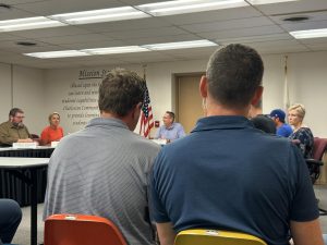 The CUSD 1 Board of Education discussed the specifics of moving the Charleston Middle School to Eastern Illinois University's campus at its Wednesday meeting.